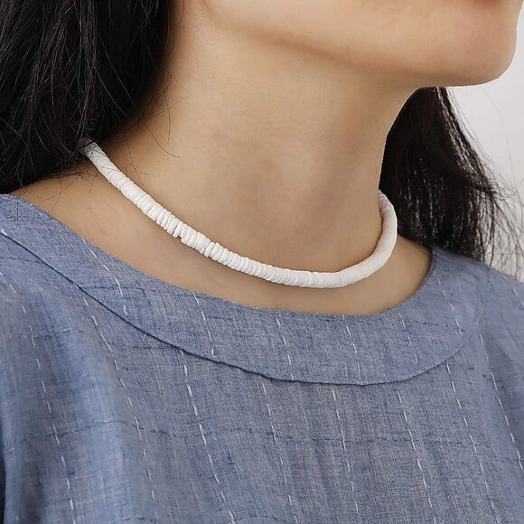 Small Bead Choker Necklace for Women Cute Boho Beaded Necklaces Adjustable Beach - Picture 6 of 6